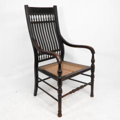 Edward William Godwin E W Godwin for William Watt An Aesthetic Movement tall back ebonized armchair  - 4182916