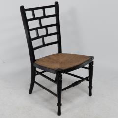 Edward William Godwin E W Godwin style Of An Anglo Japanese Rush Seat Ebonized Side Chair - 4193010