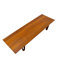 Edward Wormley 1960s Edward Wormley long bench walnut ashwood Dunbar - 4134950