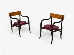 Edward Wormley Alexandria Armchairs Mahogany Walnut United States 1960s - 4812691