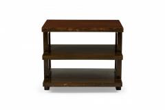 Edward Wormley American Dark Finished Three Tier Wooden End Side Table - 2790091