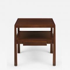 Edward Wormley American Dark Finished Wooden Two Tier End Side Table - 2795119