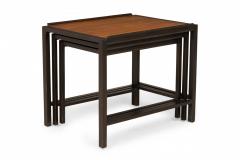 Edward Wormley American Ebonized Frame and Maple Top Nest of Tables - 2789150
