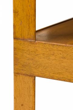 Edward Wormley American Two Tier Square Wooden End Side Table - 2790135