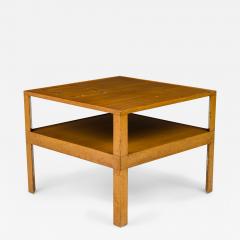 Edward Wormley American Two Tier Square Wooden End Side Table - 2795124