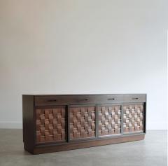 Edward Wormley Basket Weave Credenza by Edward Wormley in Mahogany C 1960s - 4156163