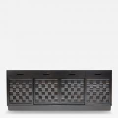 Edward Wormley Basket Weave Sideboard by Edward Wormley for Dunbar in Mahogany C 1960s - 4727576