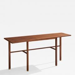 Edward Wormley Console Table with Walnut and Brass USA 1950s - 4771186