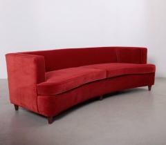 Edward Wormley Curved Edward Wormley Sofa for Dunbar New Upholstered - 519157