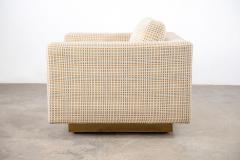 Edward Wormley Dunbar Club Chairs with Original Jack Lenor Larsen Upholstery - 2944600