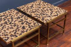 Edward Wormley Dunbar Murano Tile Top Side Tables - 378053