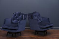 Edward Wormley Dunbar Swivel Lounge Chairs - 294658