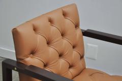 Edward Wormley Dunbar Tufted Leather Lounge Chairs by Edward Wormley - 453599