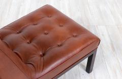 Edward Wormley Edward J Wormley Cognac Leather Slipper Chairs for Dunbar - 3264623