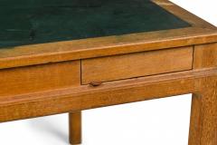 Edward Wormley Edward J Wormley for Dunbar American Mid Century Green Leather Top Game Table - 2792988