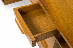 Edward Wormley Edward J Wormley for Dunbar American Mid Century Wooden Wedge Top Pedestal Desk - 2793930