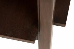 Edward Wormley Edward Wormley American Dark Finished Wooden Two Tier End Side Table - 2790026