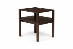 Edward Wormley Edward Wormley American Dark Finished Wooden Two Tier End Side Table - 2790027