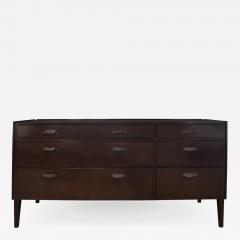Edward Wormley Edward Wormley Chest of Drawers with Hand Carved Pulls 1955 Signed  - 2189488