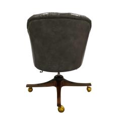 Edward Wormley Edward Wormley Chic Tufted Desk Chair in Leather 1954 - 2998800