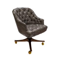 Edward Wormley Edward Wormley Chic Tufted Desk Chair in Leather 1954 - 2998801
