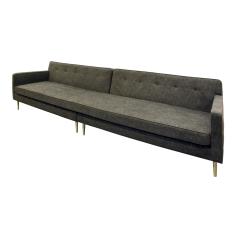 Edward Wormley Edward Wormley Clean Line Sofa with Conical Brass Legs 1951 - 719467