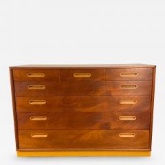 Edward Wormley Edward Wormley Dresser in Mahogany and Leather for Dunbar - 3889914