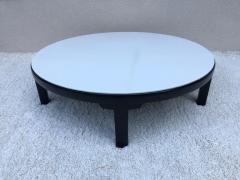 Edward Wormley Edward Wormley Dunbar off White Leather Top Dark Walnut Cocktail Table - 1529027