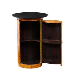 Edward Wormley Edward Wormley Faceted Pedestal Cabinet with Slate Top 1963 Signed  - 4374638