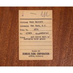 Edward Wormley Edward Wormley Faceted Pedestal Cabinet with Slate Top 1963 Signed  - 4374645