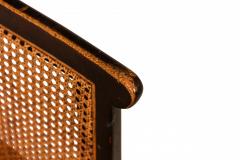 Edward Wormley Edward Wormley For Dunbar Wooden Caned Back And Upholstered Seat Side Chair - 3170532