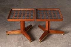 Edward Wormley Edward Wormley Janus Occasional Tables with Natzler Tiles for Dunbar - 3866484