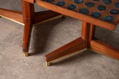 Edward Wormley Edward Wormley Janus Occasional Tables with Natzler Tiles for Dunbar - 3866486