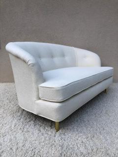 Edward Wormley Edward Wormley Loveseat Short Sofa Terry Chenille Fabric - 1528975