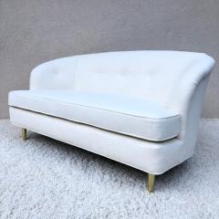 Edward Wormley Edward Wormley Loveseat Short Sofa Terry Chenille Fabric - 1528996
