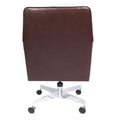 Edward Wormley Edward Wormley Office Chair in Leather with Chrome Base 1960s - 1991146