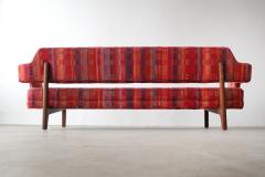 Edward Wormley Edward Wormley Open Back Sofas for Dunbar Original Dorothy Liebes Woven Textile - 1847093