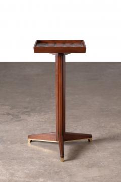 Edward Wormley Edward Wormley Tall Janus Occasional Table with Natzler Tiles for Dunbar 1960s - 3859316