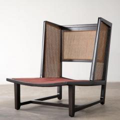 Edward Wormley Edward Wormley Wing Lounge Chairs for Dunbar Model 6016 Pair in Cane Mahogany - 2599167