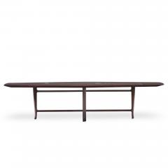 Edward Wormley Edward Wormley for Dunbar 5632 Walnut Mahogany with Natzler Tiles Coffee Table - 4544967