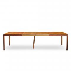 Edward Wormley Edward Wormley for Dunbar Bleached Mahogany Expanding Dining Table with 2 Leaves - 4497127