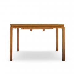 Edward Wormley Edward Wormley for Dunbar Bleached Mahogany Expanding Dining Table with 2 Leaves - 4497128