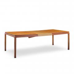 Edward Wormley Edward Wormley for Dunbar Bleached Mahogany Expanding Dining Table with 2 Leaves - 4497133