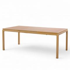 Edward Wormley Edward Wormley for Dunbar Bleached Mahogany and Walnut Dining Table with 1 Leaf - 4312681