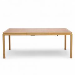 Edward Wormley Edward Wormley for Dunbar Bleached Mahogany and Walnut Dining Table with 1 Leaf - 4312682