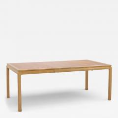 Edward Wormley Edward Wormley for Dunbar Bleached Mahogany and Walnut Dining Table with 1 Leaf - 4319378