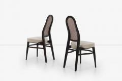 Edward Wormley Edward Wormley for Dunbar Caned Back Dining Chairs Set of Ten - 2782930