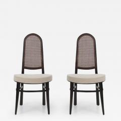 Edward Wormley Edward Wormley for Dunbar Caned Back Dining Chairs Set of Ten - 2790955