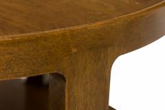 Edward Wormley Edward Wormley for Dunbar Circular Wooden Stretcher Shelf End Side Table - 2787460