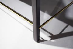 Edward Wormley Edward Wormley for Dunbar Cocktail Table with Brass Stretcher 1950s - 3027730